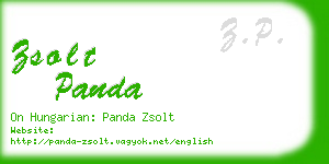 zsolt panda business card